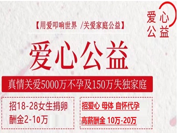 南郊捐卵助孕生子 爱心志愿者招募